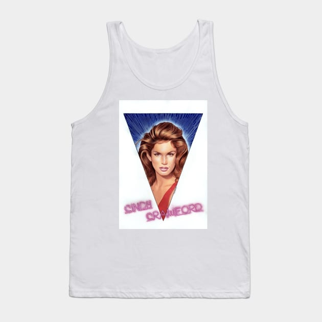 Cindy Crawford Tank Top by Pablo Romero Art